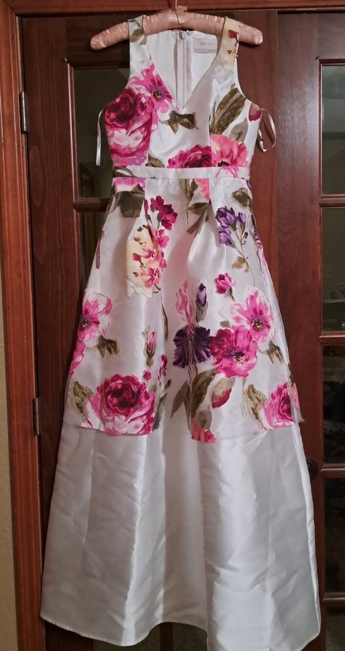 Anthropologie BHLDN Floral White Maxi Dress Small